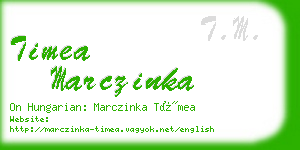 timea marczinka business card